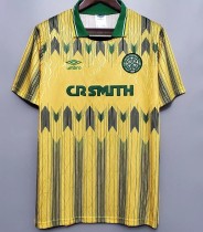 1991-1993 Celtic Away Yellow Retro Soccer Jersey