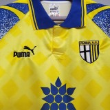 1995-1997 Parma Yellow Retro Soccer Jersey