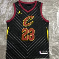 CLEVELAND JAMES # 23 Black Top Quality Hot Pressing NBA Jersey