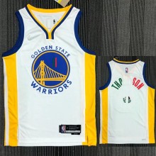 21-22 Warriors THOMPSON #11 'Mexico' White City Edition Top Quality Hot Pressing NBA Jersey