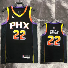 22-23 SUNS AYTON #22 Black Top Quality Hot Pressing NBA Jersey (Trapeze Edition)