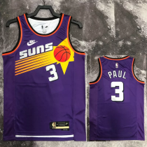 22-23 SUNS PAUL #3 Purple Top Quality Hot Pressing NBA Jersey (Retro Logo)