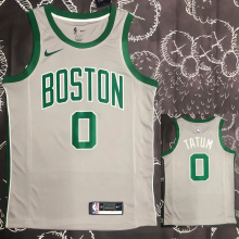 CELTICS TATUM #0 Gray Top Quality Hot Pressing NBA Jersey