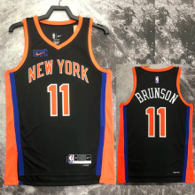 22-23 KNICKS BRUNSON #11 Black City Edition Top Quality Hot Pressing NBA Jersey