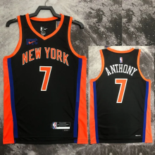 22-23 KNICKS ANTHONY #7 Black City Edition Top Quality Hot Pressing NBA Jersey