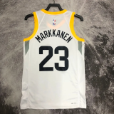 22-23 JAZZ MARKKANEN #23 White Top Quality Hot Pressing NBA Jersey