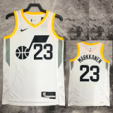 22-23 JAZZ MARKKANEN #23 White Top Quality Hot Pressing NBA Jersey