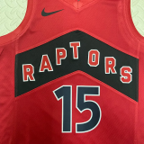 22-23 Raptors CARTER #15 Red Top Quality Hot Pressing NBA Jersey