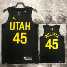 22-23 JAZZ MITCHELL #45 Black Top Quality Hot Pressing NBA Jersey (Trapeze Edition)