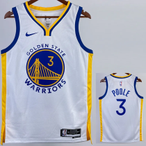 22-23 WARRIORS POOLE #3 White Top Quality Hot Pressing NBA Jersey