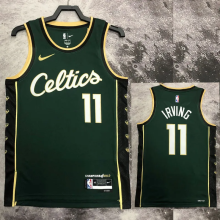 22-23 Celtics IRVING #11 Green City Edition Top Quality Hot Pressing NBA Jersey