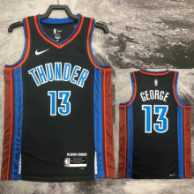 22-23 OKC GEORGE #13 Black Top Quality Hot Pressing NBA Jersey