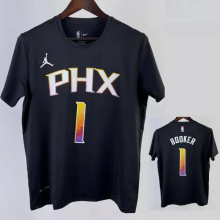 2023 SUNS BOOKER #1 Black Quick drying T-shirt (Trapeze Edition)