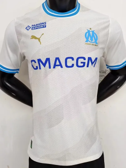 23-24 Marseille Home Player Version Soccer Jersey