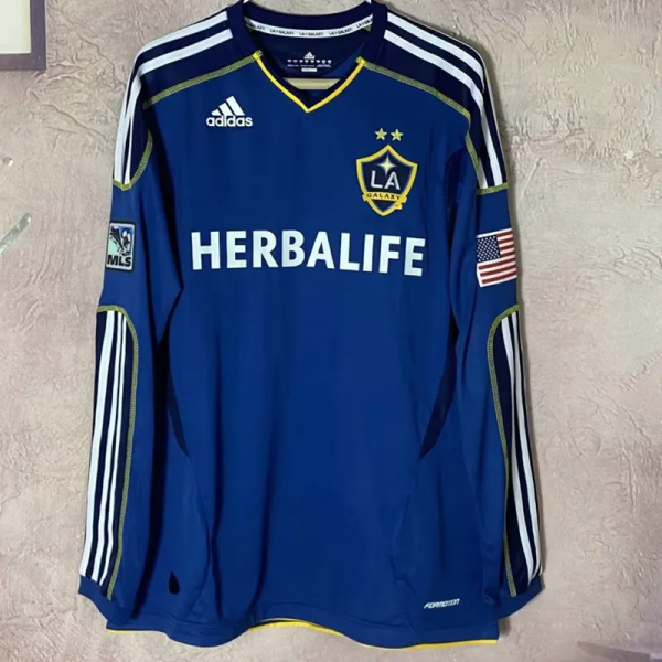 2011-2012 LA Galaxy Away Long Sleeve Retro Soccer Jersey