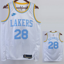 22-23 LAKERS HACHIMURA #28 White Retro Top Quality Hot Pressing NBA Jersey