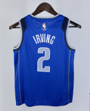 2023 Dallas Mavericks IRVING #2 Blue Top Quality Hot Pressing Kids NBA Jersey