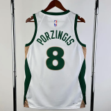 23-24 CELTICS PORZINGIS #8 White City Edition Home Top Quality Hot Pressing NBA Jersey