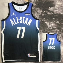 2023 ALL STAR DONCIC #77 Blue Top Quality Hot Pressing NBA Jersey