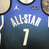 2023 ALL STAR BROWN #7 Blue Top Quality Hot Pressing NBA Jersey