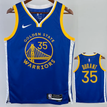 22-23 WARRIORS DURANT #35 Blue Top Quality Hot Pressing NBA Jersey