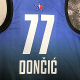 2023 ALL STAR DONCIC #77 Blue Top Quality Hot Pressing NBA Jersey