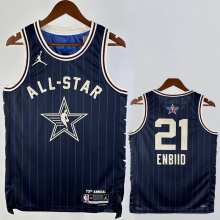 23-24 ALL-STAR ENBIID #21 Blue Top Quality Hot Pressing NBA Jersey