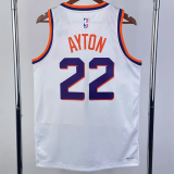 23-24 SUNS AYTON #22 White Top Quality Hot Pressing NBA Jersey