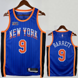 23-24 KNICKS BARRETT #9 Blue City Edition Top Quality Hot Pressing NBA Jersey