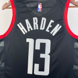 23-24 Rockets HARDEN #13 Black Top Quality Hot Pressing NBA Jersey (Trapeze Edition)