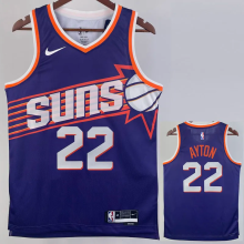 23-24 SUNS AYTON #22 Purple Top Quality Hot Pressing NBA Jersey