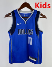 2023 Dallas Mavericks IRVING#11 Blue Top Quality Hot Pressing Kids NBA Jersey