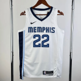 22-23 Grizzlies BANE #22 White City Edition Home Top Quality Hot Pressing NBA Jersey