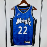 23-24 Magic WAGNER #22 Dark Blue Top Quality Hot Pressing NBA Jersey (Retro Logo)(V领)