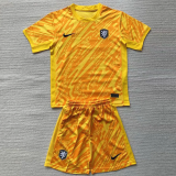 2024 Netherlands European Cup Home Kids Soccer Jersey