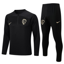 23-24 Corinthians High Quality Half Pull Tracksuit