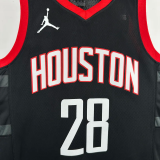 23-24 Rockets SENGUN #28 Black Top Quality Hot Pressing NBA Jersey (Trapeze Edition)