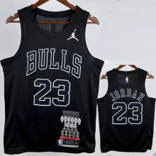 BULLS JORDAN #23 Black Glory Edition Top Quality Hot Pressing NBA Jersey