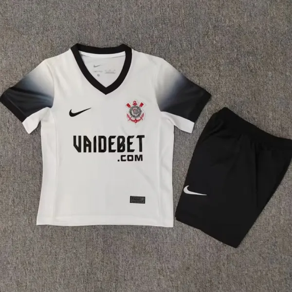 24-25 Corinthians Home Kids Soccer Jersey