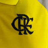 24-25 Flamengo Yellow Gray Polo Short Sleeve