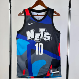 23-24 NETS SIMMONS #10 Blue Black City Edition Top Quality Hot Pressing NBA Jersey