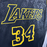 LAKERS O'NEAL #34 Black Top Quality Hot Pressing NBA Jersey