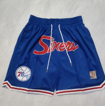 2024 76ERS Embroidery Top Quality NBA Pants