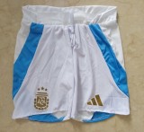 24-25  Argentina Home Player Version Shorts Pants