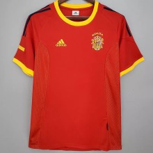 2002 Spain Home Retro Soccer Jersey