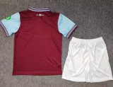 24-25 West Ham Home Kids Soccer Jersey