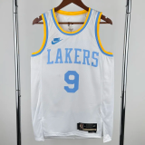 22-23 Lakers JAMES JR. #9 White Retro Top Quality Hot Pressing NBA Jersey