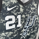 SA Spurs DUNCAN #21 Camouflage color Top Quality Hot Pressing NBA Jersey