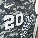 SA Spurs GINOBILI #20 Camouflage color Top Quality Hot Pressing NBA Jersey