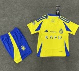 24-25  Al-Nassr FC Home Kids Soccer Jersey